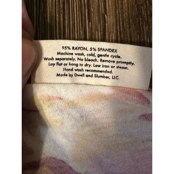 Dwell and Slumber M/L Caftan Sleep Dress Nightgown Soft Floral House Dress - Picture 4 of 7